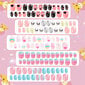 120 kpl/setti Kids Cute tekokynnet Täydellinen tee-se-itse Nail Art hinta ja tiedot | Manikyyri- ja pedikyyritarvikkeet | hobbyhall.fi