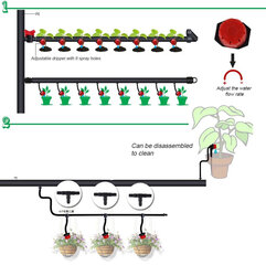 100 kpl säädettävä tippakastelu automaattinen kastelujärjestelmä hinta ja tiedot | Puutarhatyökalut | hobbyhall.fi