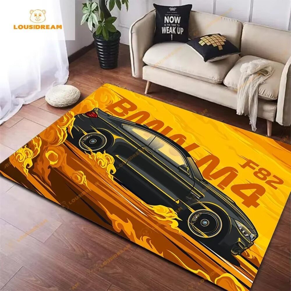 (13-40 cm x 60 cm) Kilpa-autokuvioinen matto Makuuhuone Olohuone Cool F1 -matto keittiöön Lattiamatot Kodinsisustus Liukumattomat lattiamatot hinta ja tiedot | Isot matot | hobbyhall.fi