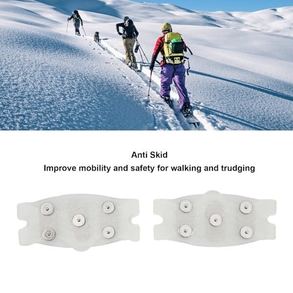 Yhdistä Crampon Traction -pidikkeet ja 5 piikkiä lumivaelluslenkkikiipeilyyn hinta ja tiedot | Laskettelusuojukset | hobbyhall.fi