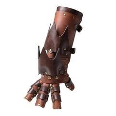 Halloween Steampunk -hanskat Half Finger Glove -lapaset, joissa on nastoitettu ruskea hinta ja tiedot | Miesten hatut, huivit ja käsineet | hobbyhall.fi