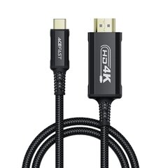 Kaapeli Acefast C1-10 USB-C to HDMI 1.8m musta hinta ja tiedot | Kaapelit ja adapterit | hobbyhall.fi