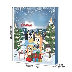 Christmas Bluey 2023 adventtikalenteri, 24 päivän lähtölaskentakalenterit, sarjakuva Bluey-hahmot nukkelahjat hinta ja tiedot | Juhlakoristeet | hobbyhall.fi