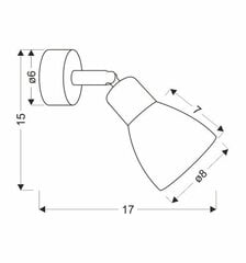 Candellux seinävalaisin Costa hinta ja tiedot | Seinävalaisimet | hobbyhall.fi