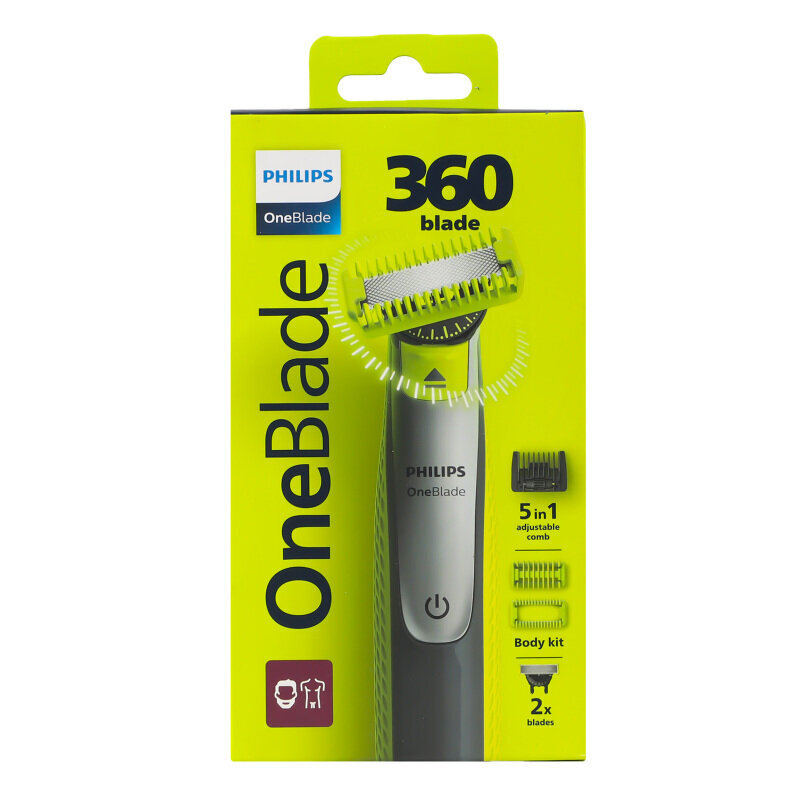 Philips OneBlade 360 QP2834/23 hinta ja tiedot | Parranajokoneet | hobbyhall.fi