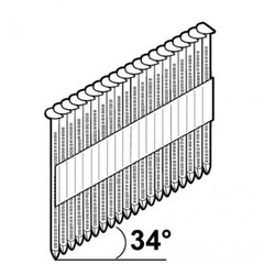 Naulat Essve 777415, 3,1x90 mm 34D FZB - 1200 kpl. hinta ja tiedot | Kiinnitystarvikkeet | hobbyhall.fi