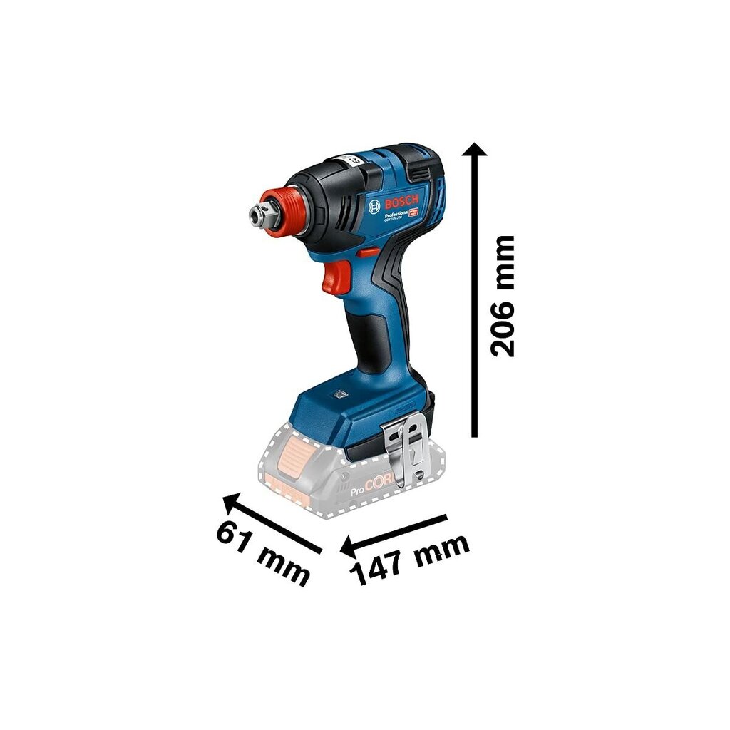 Pora Bosch GDX/GSB 1750 rpm 350 Nm hinta ja tiedot | Käsityökalut | hobbyhall.fi