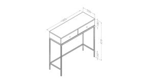 Lipasto Asir Akca, ruskea hinta ja tiedot | Sivupöydät | hobbyhall.fi