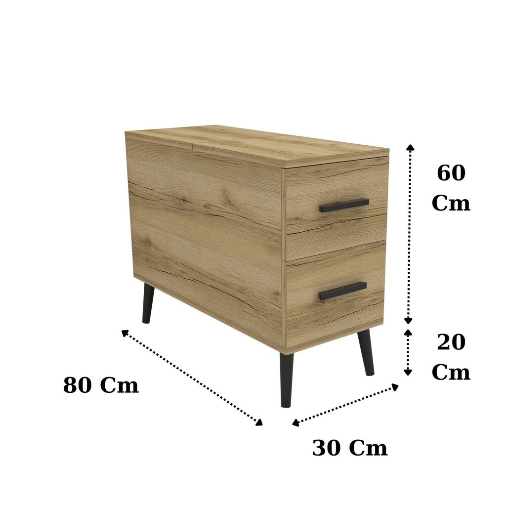 Sivupöytä Asir Island, ruskea hinta ja tiedot | Sohvapöydät | hobbyhall.fi