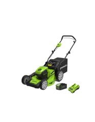 Akkukäyttöinen ruohonleikkuri Greenworks GD40LM46HPK4; 40 V; 1x4,0 Ah akku hinta ja tiedot | Ruohonleikkurit | hobbyhall.fi