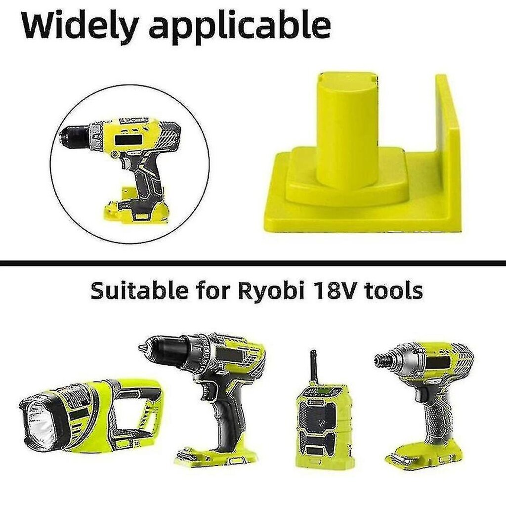 kpl seinäkiinnityskoneen säilytysteline Ryobi 18v One+ -akkutyökalulle hinta ja tiedot | Työkalupakit ja muu työkalujen säilytys | hobbyhall.fi