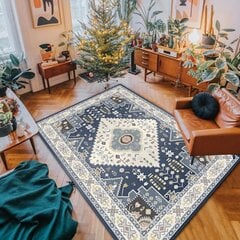 (tyyli-4-400MMx600MM)VIKAMA Bohemian isokokoinen matto Vintage Olohuoneen sohva Liukumaton tyyny Koti Makuuhuoneen Sängyssä Kristallisella samettimatolla hinta ja tiedot | Isot matot | hobbyhall.fi