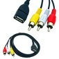 Liitin A: USB-naaras<br> Liitin B: 3RCA-uros<br> Liitä AV-laitteesi HDD-soittimeen.<br> Suurin signaalinsiirto.<br> Liitä AV-laitteesi tietokoneeseen, katsele kuvia ja videoita videokameroista USB-liitännän kautta. -yhteensopivat televisiot ja PC:t.<br> T hinta ja tiedot | Digiboksit | hobbyhall.fi