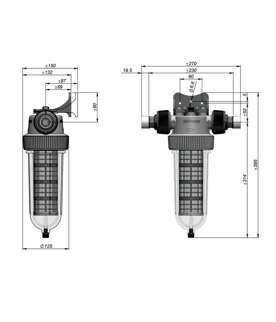 Vedensuodatin Cintropur NW25 1" hinta ja tiedot | Vedensuodattimet | hobbyhall.fi