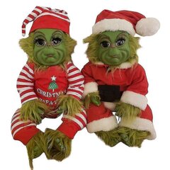 Grinch Pehmo Doll Reborn Baby Grinch Pehmolelu lahja (tyyli 1) hinta ja tiedot | Joulukoristeet | hobbyhall.fi