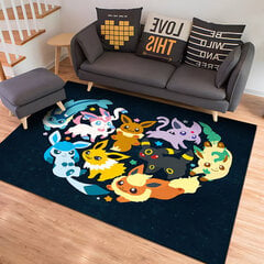 (Tyyli G-40x60cm (16x24in))Japanilainen anime Pikachu Eevee Suuri matto 3D-matto Koti olohuoneeseen Lapsille Makuuhuoneen sohva Kynnysmatto Lasten lattiamatot hinta ja tiedot | Isot matot | hobbyhall.fi