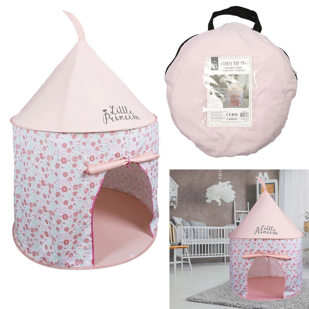 Lasten teltta Pop Up Pink, 100x135 cm hinta ja tiedot | Lasten leikkimökit ja -teltat | hobbyhall.fi