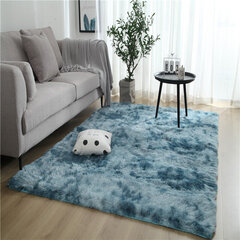 (Tummansininen-60x200cm) Isot matot moderniin olohuoneeseen Pitkät hiukset Lounge-matto makuuhuoneeseen Pörröinen sisustus Nordic Fluffy Floor sängynpäädyt hinta ja tiedot | Isot matot | hobbyhall.fi