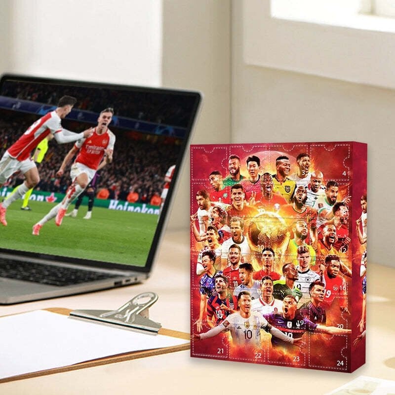 2024 World Cup Advent Calendar World Cup Adventskalender Jul Blind Box Messi, Kairo, Mbappe jne. V hinta ja tiedot | Kalenterit ja muistikirjat | hobbyhall.fi