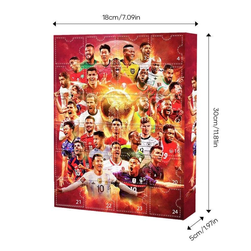 2024 World Cup Advent Calendar World Cup Adventskalender Jul Blind Box Messi, Kairo, Mbappe jne. V hinta ja tiedot | Kalenterit ja muistikirjat | hobbyhall.fi