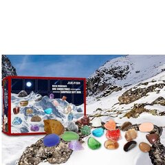 24 Crystal Advent Calendar, Mineral Christmas Advent kalenteri, ainutlaatuinen muotoilu kalenteri, joulun adventtikalenterin koristeet, lasten joulu Com hinta ja tiedot | Joulukoristeet | hobbyhall.fi