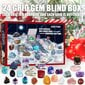 24 Crystal Advent Calendar, Mineral Christmas Advent kalenteri, ainutlaatuinen muotoilu kalenteri, joulun adventtikalenterin koristeet, lasten joulu Com hinta ja tiedot | Joulukoristeet | hobbyhall.fi