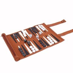 Backgammon-lautapeli Kannettavat backgammon-setit aikuisille Matkapelit aikuisten rullasuunnittelu lapsille hinta ja tiedot | Pelikonsolitarvikkeet | hobbyhall.fi