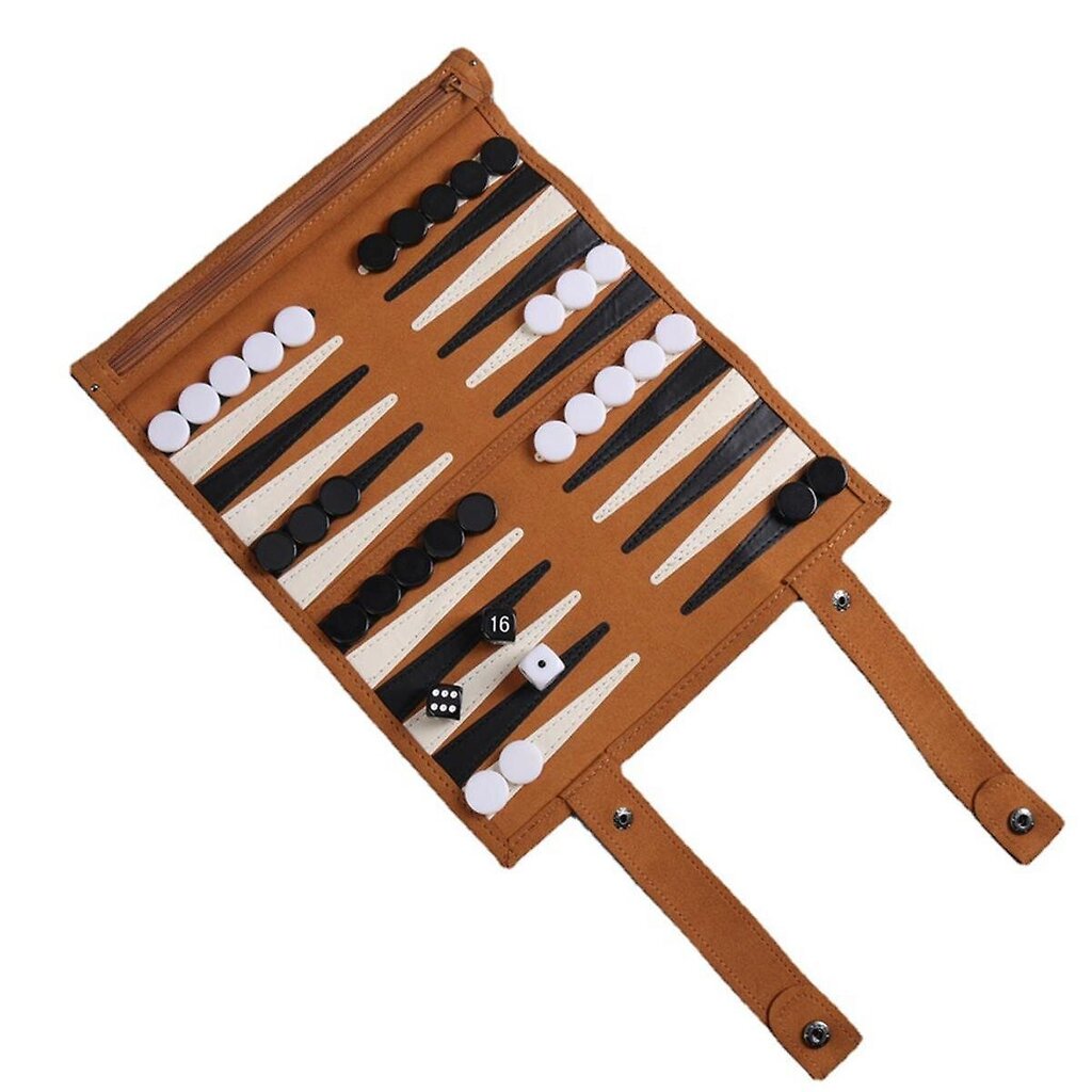 Backgammon-lautapeli Kannettavat backgammon-setit aikuisille Matkapelit aikuisten rullasuunnittelu lapsille hinta ja tiedot | Pelikonsolitarvikkeet | hobbyhall.fi