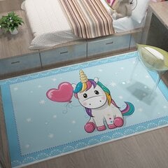 (5-40x60cm)Pink Unicorn-sarjan matto Sarjakuva 3D-tulostuskuvio Lastenhuoneen ryömintämatto Tyttöhuoneen Sisustus Tarvikkeet Matto hinta ja tiedot | Isot matot | hobbyhall.fi