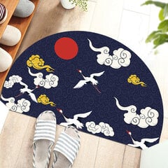 (18-45X90CM)Kiinalaiset puolipyöreät lattiamatot Japanilaistyylinen nosturi Painettu ovi Sisäänkäynti Liukumattomat lattiamatot Parvekematto Käytävän kuistimatto hinta ja tiedot | Isot matot | hobbyhall.fi