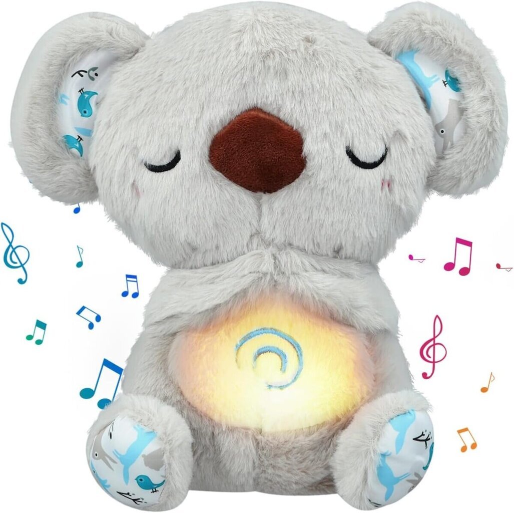 Relief Koala Pehmolelu, Rauhoittava Koala, Hengittävä Koala Pehmo Nukke Sleeping Relief Koala Baby Sound Gifts, Harmaa kehaoan hinta ja tiedot | Pehmolelut | hobbyhall.fi