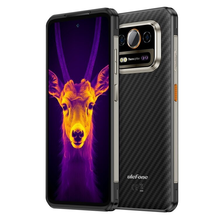 Ulefone Armor 25T Pro kestävä puhelin, 6 Gt + 256 Gt, lämpökuvaus, 6,78 tuuman Android 14 MediaTek Dimensity 6300 Octa Core, verkko: 5G, NFC (Frost Black) hinta ja tiedot | Matkapuhelimet | hobbyhall.fi