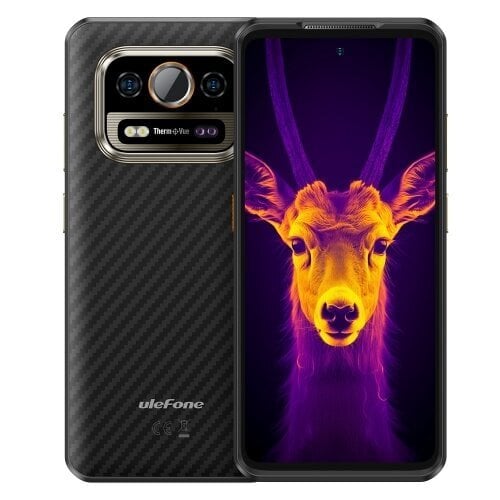 Ulefone Armor 25T Pro kestävä puhelin, 6 Gt + 256 Gt, lämpökuvaus, 6,78 tuuman Android 14 MediaTek Dimensity 6300 Octa Core, verkko: 5G, NFC (Frost Black) hinta ja tiedot | Matkapuhelimet | hobbyhall.fi