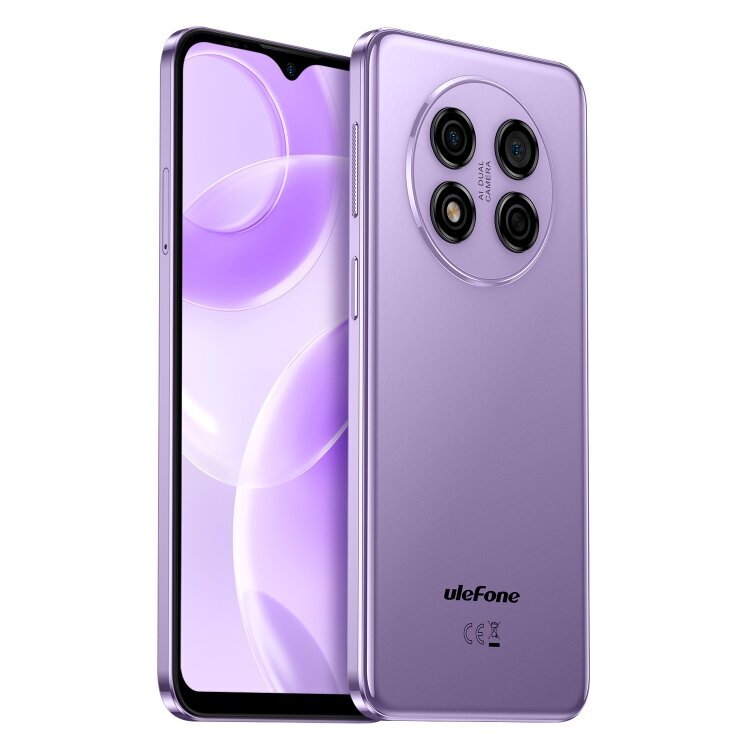 Ulefone Note 15, 2 Gt + 32 Gt, Face ID-tunnistus, 6,22 tuuman Android 12 GO MediaTek MT6580 Neliytiminen jopa 1,3 GHz, Verkko: 3G, Dual SIM (violetti) hinta ja tiedot | Matkapuhelimet | hobbyhall.fi