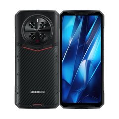 DOOGEE DK10 5G, 12 Gt + 512 Gt, nelikamerat, sivusormenjälki, 6,67 tuuman Android 13 Dimensity 8020 Octa Core 2,6 GHz, Verkko: 5G, OTG, NFC, Google Payn tuki (Kevlar Black) hinta ja tiedot | Matkapuhelimet | hobbyhall.fi