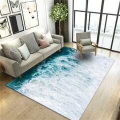 (1-40x60cm 16x24 tuumaa)Beach Waves 3D-painetut matot olohuoneeseen Lastenhuoneen matto Keittiömatto Lattiamatot Moderni eteinen matto Koti Kylpyhuone matot hinta ja tiedot | Isot matot | hobbyhall.fi