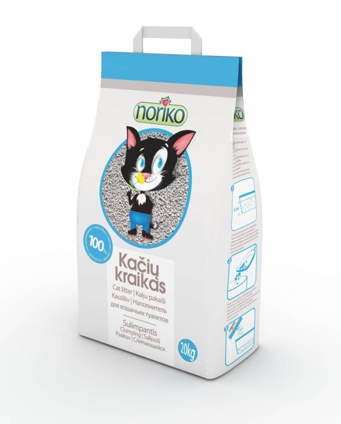 Noriko Bentoniitti kissanhiekka, 6 kg hinta ja tiedot | Kissanhiekka | hobbyhall.fi