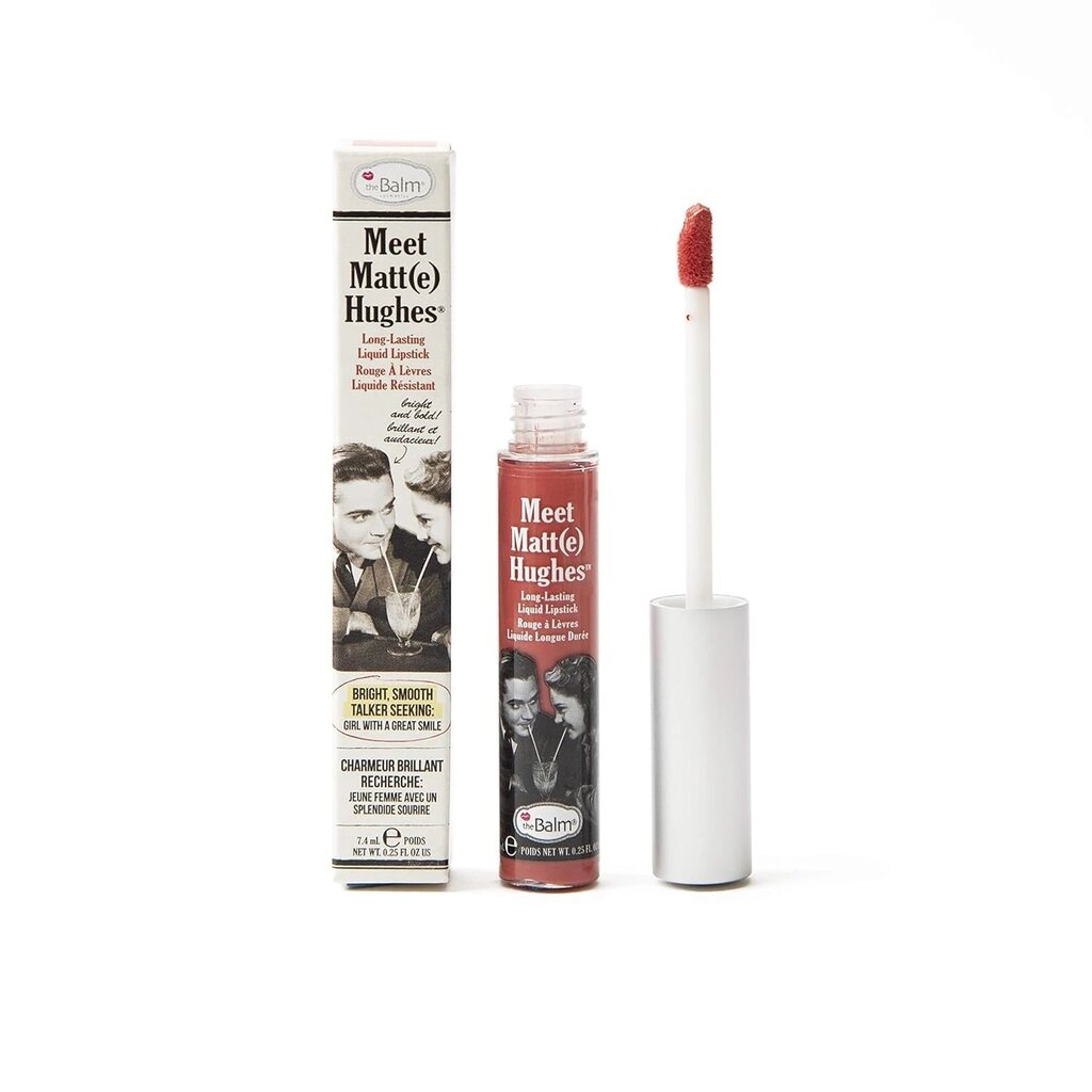 TheBalm Meet Matt(e) Hughes pitkäkestoinen nestemäinen huulipuna Honest 7.4ml hinta ja tiedot | Huulipunat, huulikiillot ja huulirasvat | hobbyhall.fi