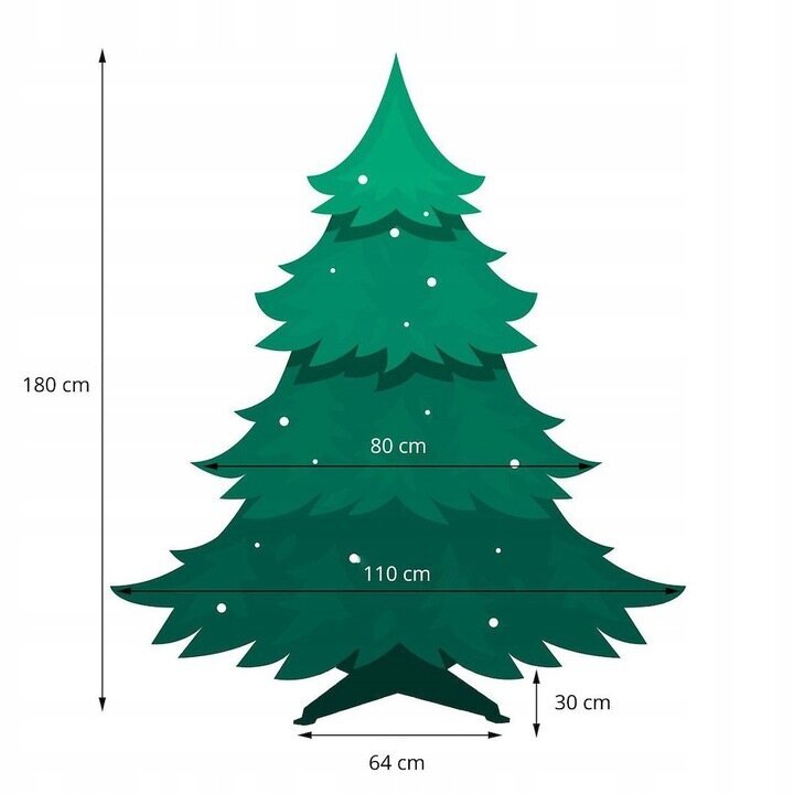 Keinotekoinen joulukuusi Fluxar home E-330 150 cm hinta ja tiedot | Joulukuuset ja kranssit | hobbyhall.fi