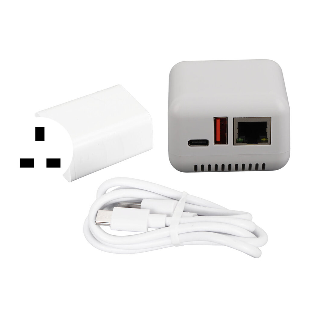 USB 2.0 verkkotulostuspalvelin 5V LAN Print Share Server Langaton tulostuspalvelin Windows XP:lle Androidille Linux 3.4 100?240V UK Plug hinta ja tiedot | Tulostustarvikkeet | hobbyhall.fi