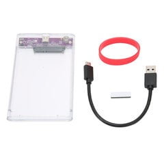 2,5 tuuman ulkoisen kiintolevyn kotelon tuki Maksimi 2 Tt 10 Gbps Clear HDD -kotelo 2,5 Type C 2,5 tuuman SATA HDD SSD hinta ja tiedot | Koteloiden lisätarvikkeet | hobbyhall.fi