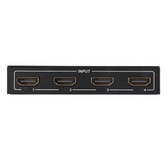 HD Screen Splitter 4 In 2 Out 4K 30Hz Itsesopeutuva EDID HDCP Metal Case HD Multi Viewer pöytätietokoneen näytölle 100?240V US Plug hinta ja tiedot | Koteloiden lisätarvikkeet | hobbyhall.fi