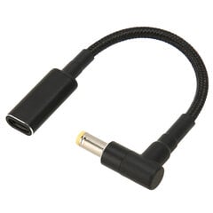 USB C - DC -sovitin Type C - 5,5x1,7 mm -porttiin kannettaville tietokoneille 100 W Type C kannettavan tietokoneen latausjohto hinta ja tiedot | Tablettien kotelot ja muut tarvikkeet | hobbyhall.fi