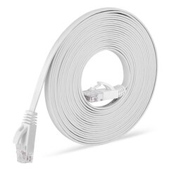 1000Mbps Gigabit verkkokaapeli 98ft RJ45-portti CAT6 verkkokaapeli Ethernet-kaapeli reitittimille tietokoneille valkoinen hinta ja tiedot | Koteloiden lisätarvikkeet | hobbyhall.fi