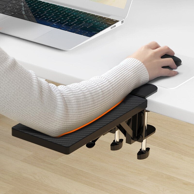 Pöytäkäsinoja musta Ergonominen muotoilu Tukeva kestävä kiinnike tietokoneen käsinojassa pöytätietokoneen hiirelle musta hinta ja tiedot | Näppäimistöt | hobbyhall.fi