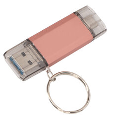 USB-muistitikku avainnipulla Metal U Disk Vedenpitävä High Speed 3.0 Type C Micro USB 3 in 1 128GB hinta ja tiedot | Muistitikut | hobbyhall.fi