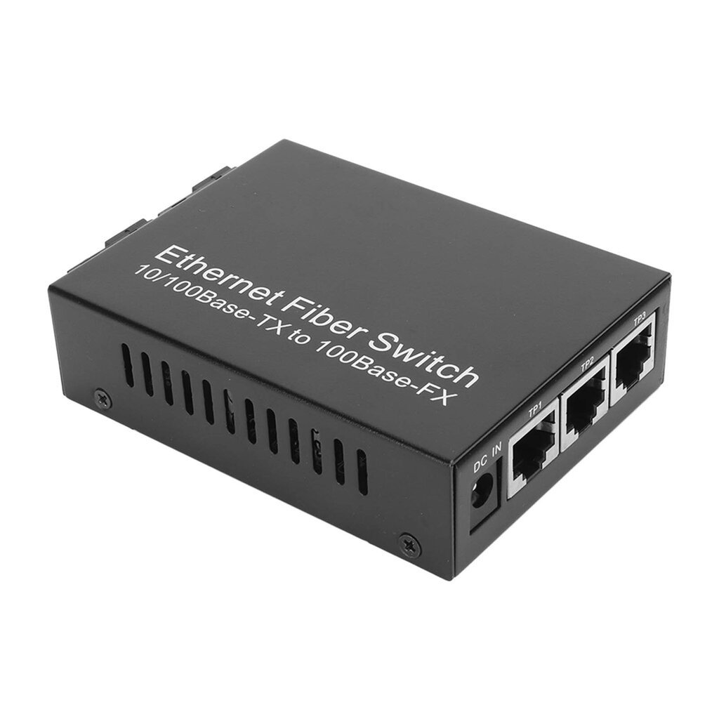 Ethernet Media Converter 100 Mbps SC Single Fiber Singlemode RJ45 Port Fiber Ethernet lähetinvastaanotin verkkokäyttöön 100-240 V US Plug hinta ja tiedot | Muistitikut | hobbyhall.fi