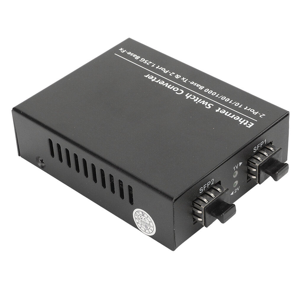 Fiber Transceiver Plug and Play Jopa 120 km SFP - RJ45 Fiber Media Converter LED-ilmaisimilla 100?240V UK Plug hinta ja tiedot | Muistitikut | hobbyhall.fi