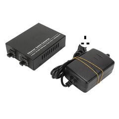 Fiber Transceiver Plug and Play Jopa 120 km SFP - RJ45 Fiber Media Converter LED-ilmaisimilla 100?240V UK Plug hinta ja tiedot | Muistitikut | hobbyhall.fi