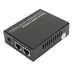 Fiber Transceiver Plug and Play Jopa 120 km SFP - RJ45 Fiber Media Converter LED-ilmaisimilla 100?240V UK Plug hinta ja tiedot | Muistitikut | hobbyhall.fi